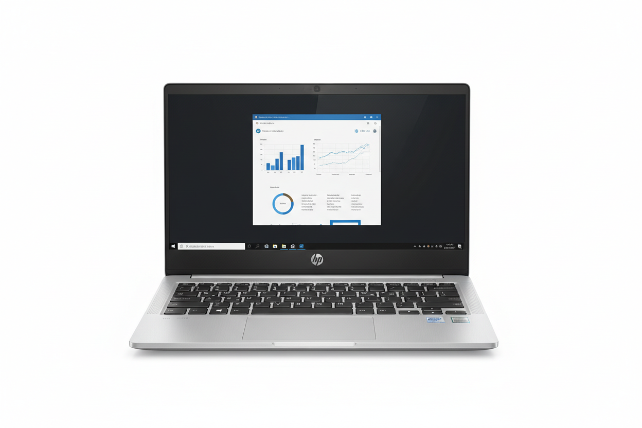 Real life exact image of HP EliteBook 840 G7 - Intel i5 10th Gen facing straight